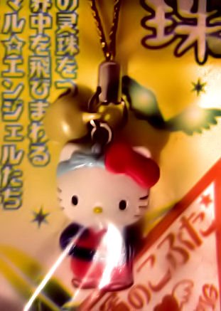 japan HELLO KITTY CHARM PHONE ACCESSORY IPOD CHAIN NECKLACE knitting crochet stitch markers