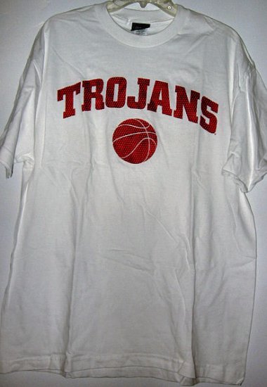 CHAMPS OFFICAL TEAM SPORTS SHIRT USC TROJAN BASKETBALL sz L MEN'S WOMEN'S CLOTHES