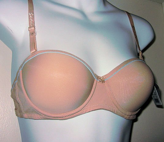 LYCRA WOMEN'S CLOTHES BRA LINGERIE PANTY SEX strapless removable strap criss-cross halter nude