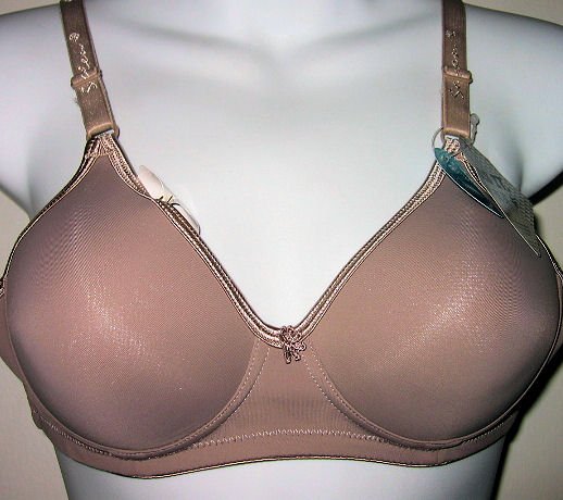 LYCRA WOMEN'S CLOTHES BRA LINGERIE PANTY SEX nude gray gold satin trim T-shirt