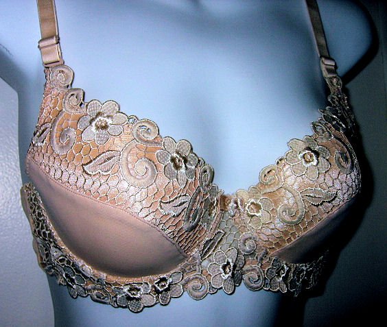 LYCRA gorgeous creme off-white ivory LACE TRIM SHEER SEXY WOMEN'S CLOTHES LINGERIE SEX