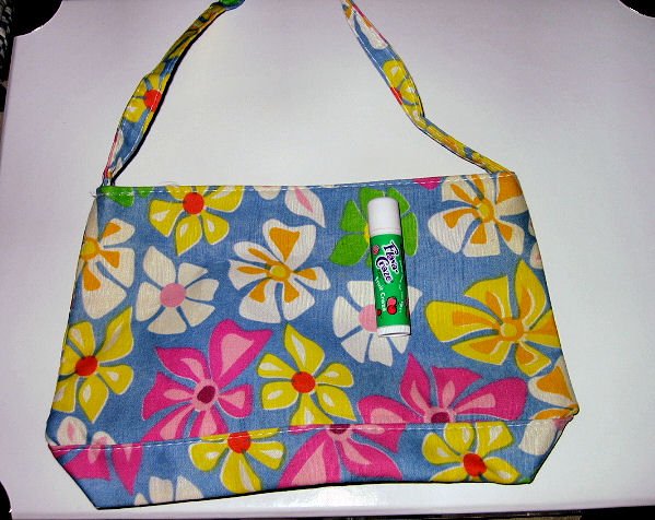 BLUE CANVAS FLORAL TOTE WOMEN'S ACCESSORY BAG PURSE HANDBAG SO CUTE makeup bag