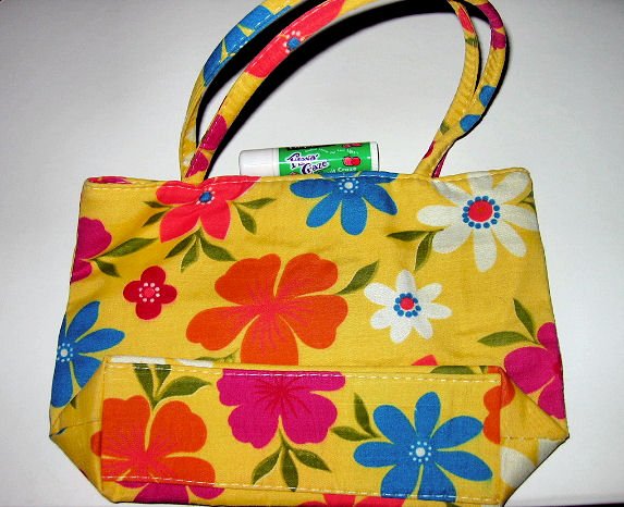 yellow CANVAS FLORAL TOTE WOMEN'S ACCESSORY BAG PURSE HANDBAG SO CUTE makeup bag