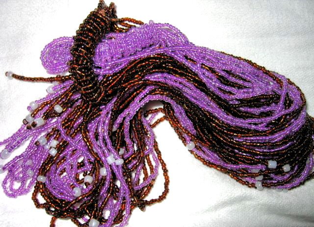 PURPLE BEAD BEADS amethyst color NECKLACE WOMEN'S JEWELRY ACCESSORY