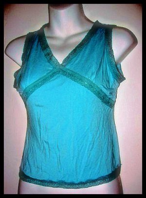 KAYLA TURQUOISE AQUA COLOR TOP TANK TOP SUMMER COOL WOMEN'S JUNIOR'S CLOTHING