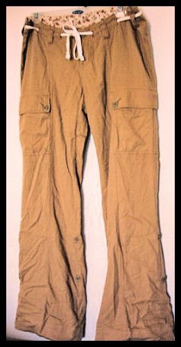 A&F ABERCROMBIE vintage PANTS KHAKIS BOOTCUT SZ S WOMEN'S JUNIORS CLOTHING LONG TALL
