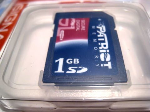 sd secure card camera digital 1GB patriot memory mp3 canon electronic accessory