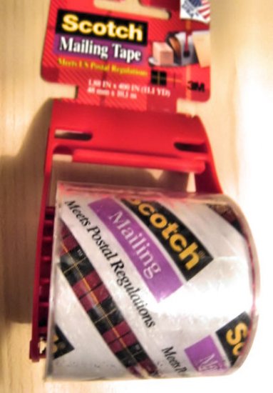 LOT OF 12 scotch clear mailing tape 11.1 yd BLADE CUTTER AND DISPENSER INCLUDED office supply