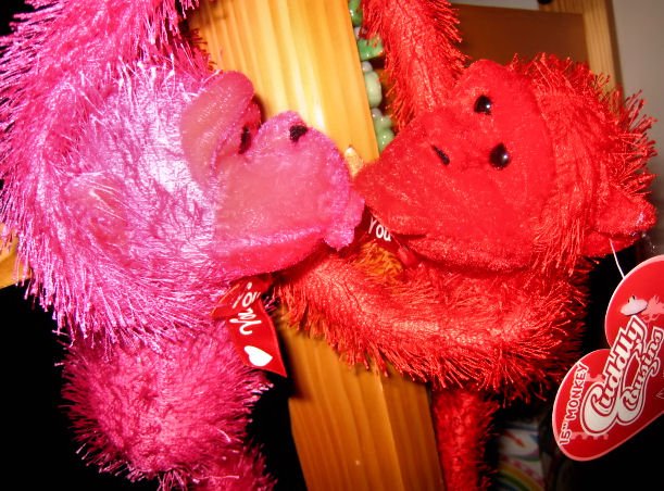 MONKEY STUFF ANIMAL COLLECTIBLES ANIMALS DOLLS GIFT FLOWERS PINK