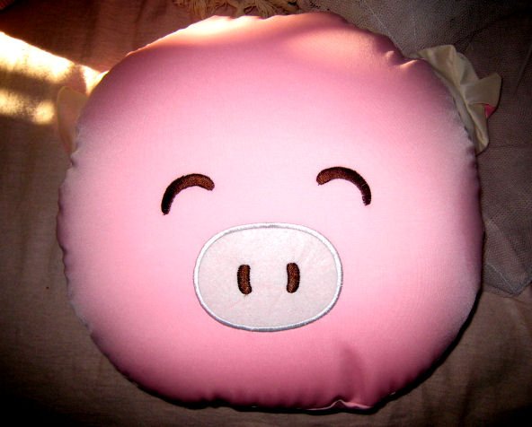 MICRO BEAD BIG LARGE PILLOW PIG CUTE CHILD KIDS' ROOM DECOR BEDDING HOME