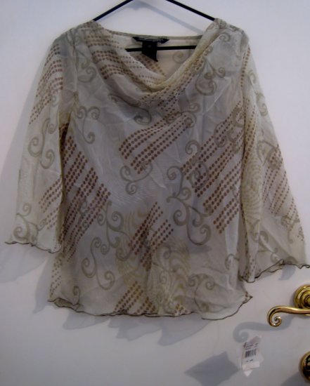 pastel green L SHEER DRESS TOP WOMEN'S CLOTHING CLOTHES
