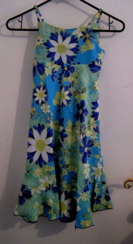 GIRL'S DRESS 6 PASTEL BLUE GREEN SPRING EASTER COLOR CUTE CLOTHES CLOTHING