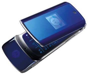 Motorola MOTO KRZR Krazr K1 K-1 Blue Cell Phone MOTOKRZR digital camera electronic electronics gift