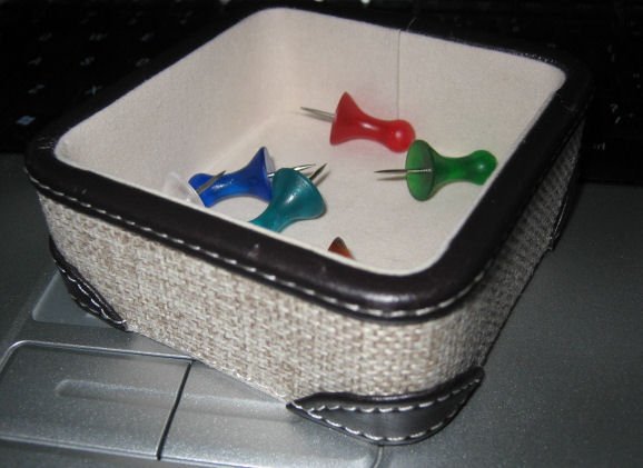 TWEED LEATHER CLIP HOLDER CONTAINER OFFICE SUPPLY PAPER felt hip trendy desk accessory jewelry