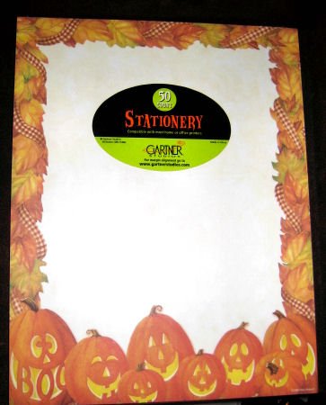 pumpkin STATIONERY 50 SHEETS office paper pads scrapbook writing sheets supply letter note memo