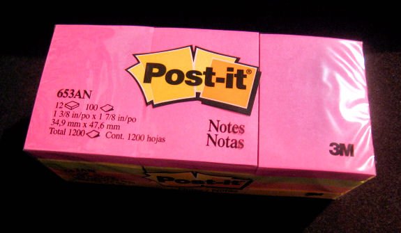 3M Post-it Notes yellow 1.5 x 2 Pack Of 12 office supply paper pads writing home
