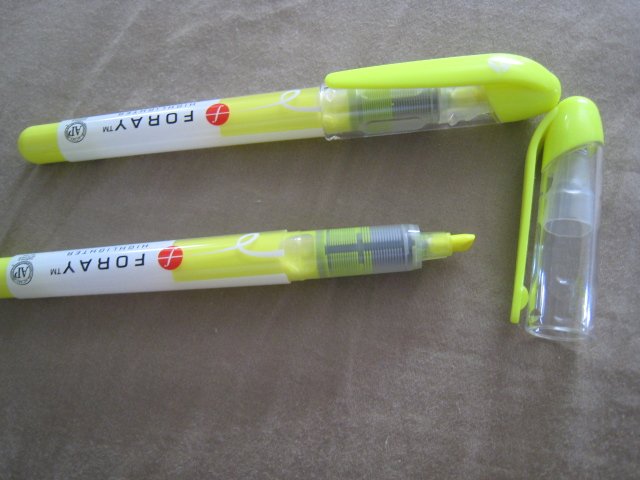 10 FLOURESCENT HIGHLIGHTER MARKERS OFFICE SUPPLY PEN WRITING MARKER INK