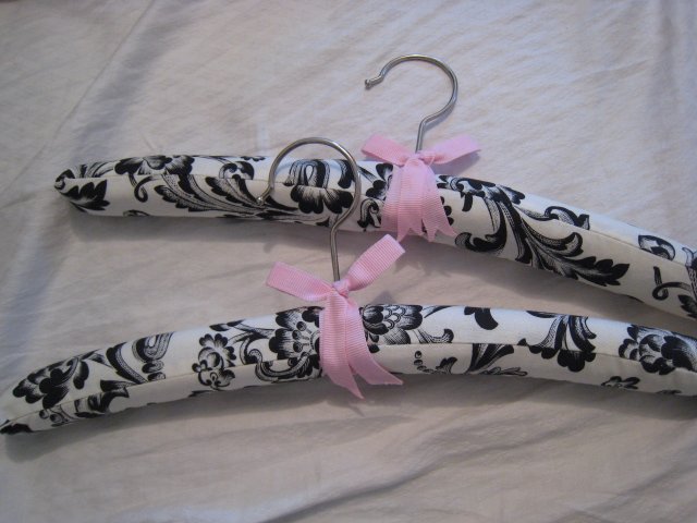 victorian hanger clothes pink bow cushion for dresses women's laundry closet