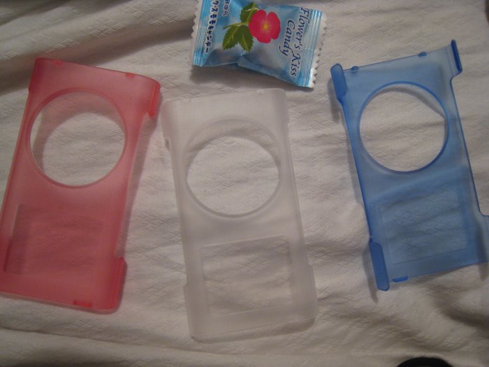 PINK APPLE MINI CLEAR FACE PLATE IPOD MINI 4GB 6GB MODELS ELECTRONIC MP3 ACCESSORY