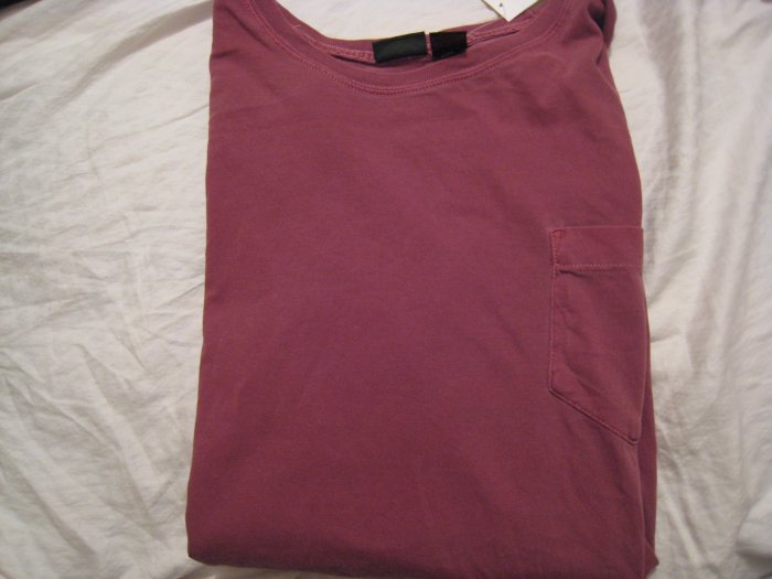 CHEROKEE BRICK RED SOFT COMFY T-SHIRT SHIRT WOMEN'S MEN'S POCKET CLOTHING CLOTHES XXL 2XL PLUS SIZE
