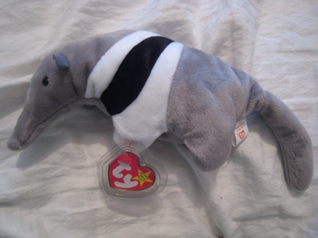 #2 anteater BEANIE BABY DOLL STUFF ANIMAL TOY KIDS CHILDREN HOME GIFT BIRTHDAY