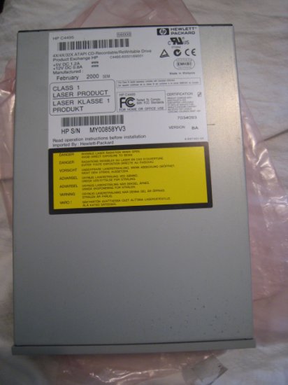 HEWLETT PACKARD HP CD WRITER CD-WRITER PLUS 4X/4X/32X AS-IS COMPUTER COMPONENTS BURNER ELECTRONICS