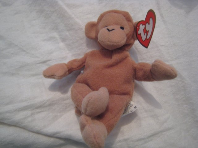 #22 small monkey BEANIE BABY DOLL STUFF ANIMAL TOY KIDS CHILDREN HOME GIFT BIRTHDAY