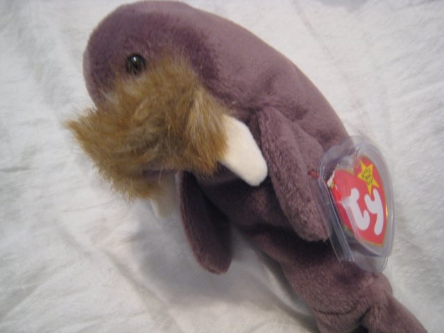 #26 walrus BEANIE BABY DOLL STUFF ANIMAL TOY KIDS CHILDREN HOME GIFT BIRTHDAY