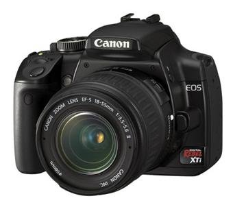 Canon EOS Digital Rebel XTI BLACK SLR Camera 18-55 electronics 10.1 MP