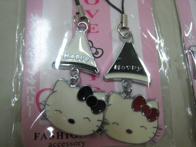 happy HELLO KITTY HAND strap charm CELL PHONE DIGITAL CAMERA IPOD I-POD accessory PURSE