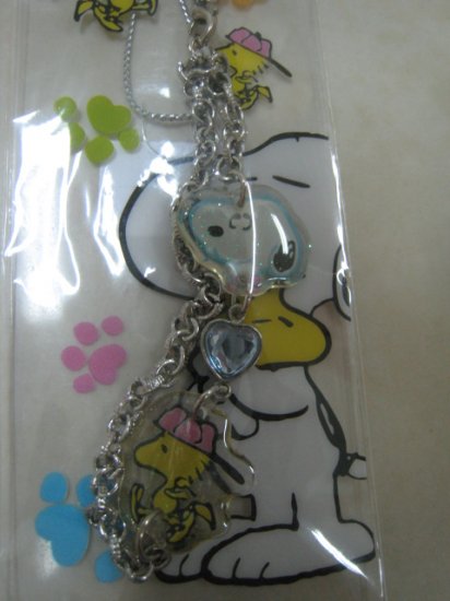 SNOOPY WOODSTOCK diamond strap charm CELL PHONE DIGITAL CAMERA IPOD I-POD accessory PURSE