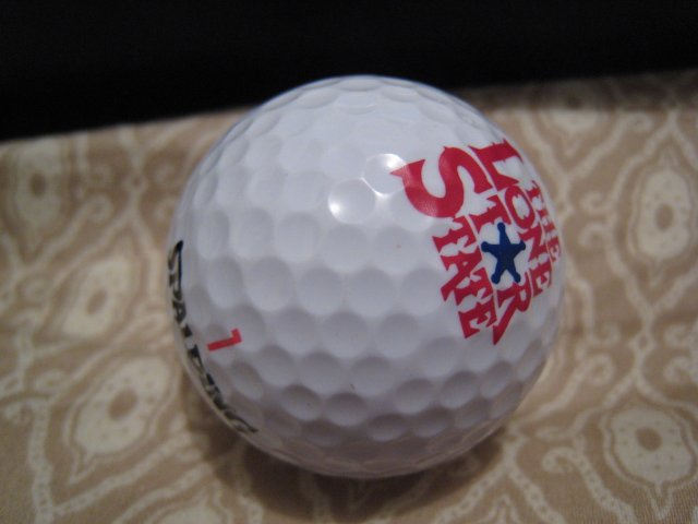 LONE STAR STATE SPALDING - COLLECTOR'S GOLF BALL SPORTS MEMORABILIA DECORATIVE COLLECTIBLE HOME