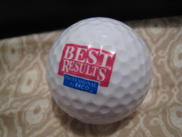 BEST RESULTS EKCO - COLLECTOR'S GOLF BALL SPORTS MEMORABILIA DECORATIVE COLLECTIBLE HOME
