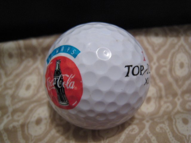 sold - ALWAYS COCA COLA - COLLECTOR'S GOLF BALL SPORTS MEMORABILIA DECORATIVE COLLECTIBLE HOME HOBBY