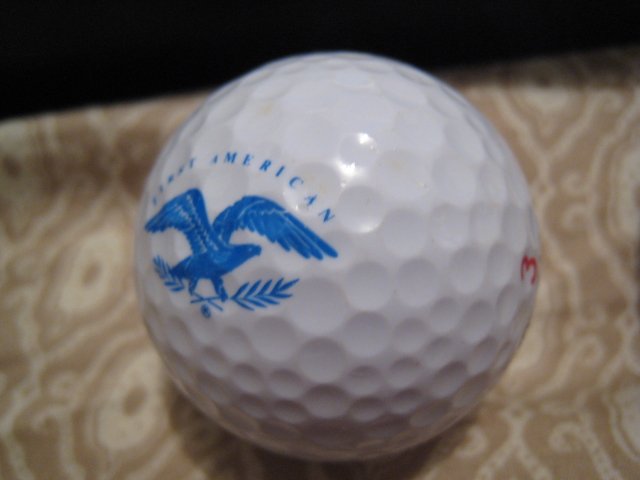 FIRST AMERICAN - COLLECTOR'S GOLF BALL SPORTS MEMORABILIA DECORATIVE COLLECTIBLE HOME HOBBY