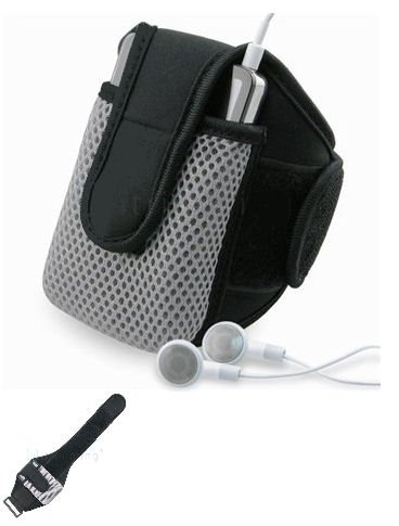 NEW BLACK NEOPRENE ARMBAND SPORT CASE FOR iPAQ TREO HTC