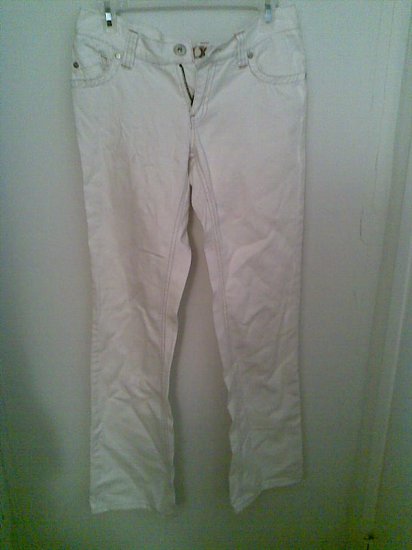 WHITE ROXY 5 JEANS JUNIOR'S SEXY WOMEN'S PANTS DENIM CLOTHES CLOTHING