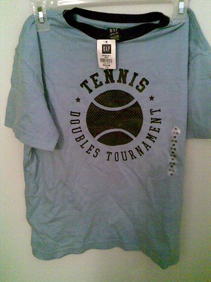 GIRLS' WOMEN'S DOUBLE TENNIS TOURNAMENT GAP SHIRT NEW M CLOTHING CLOTHES