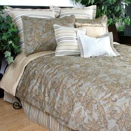 NAUTICA CREME MOCHA COTTON SATEEN BEDSKIRT BED SKIRT BEDDING BED SHEET KING HOME DECOR BEDROOM