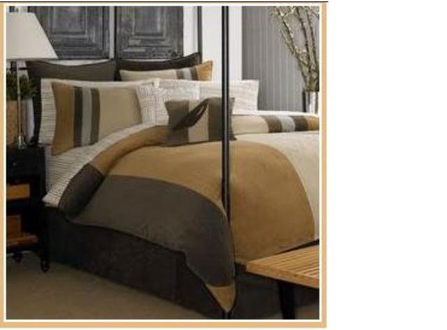 NAUTICA BRODERICK BROWN CORDUROY BEDSKIRT BED SKIRT BEDDING BED SHEET KING HOME DECOR BEDROOM