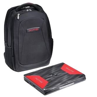 XPS M1730 game backpack case laptop bag HOME OFFICE ACCESSORY BLACK RED TRAVEL