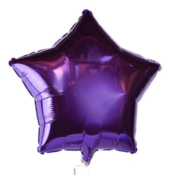 PARTY SUPPLY LOT 50 PURPLE STAR FOIL BALLOON BALLOONS FLOWER WEDDING BIRTHDAY