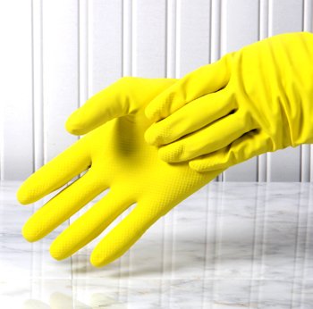 LATEX GLOVES WASHING DISHES HOME KITCHEN SUPPLY LOT 48 pairs GLOVE