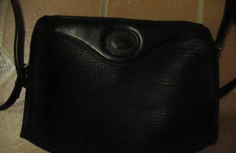 AUTHENTIC black leather DOONEY DOONEY&BOURKE SHOULDER BAG backpack #082309C
