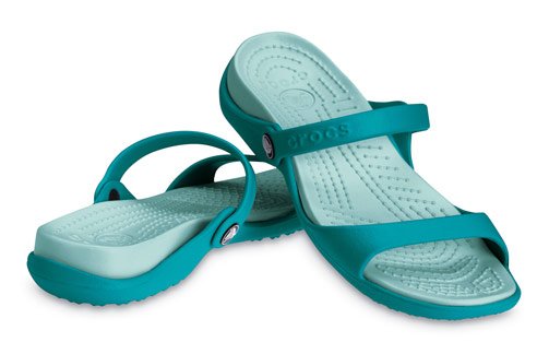 WOMEN'S CROCS SHOES SANDAL SLIPPER SANDALS green size 8 ACCESSORY =