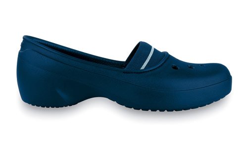 WOMEN'S CROCS SHOES SANDAL SLIPPER SANDALS navy blue cute slip size 7 ACCESSORY =