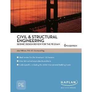 978427761255 book Civil & Structural Engineering Seismic Design Review PE Exam Preparation Paperback