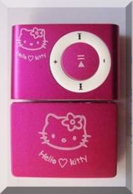 pink hello kitty Mini Clip Mp3 Player 2 4 8 GB Micro SD NEW electronic accessory health running
