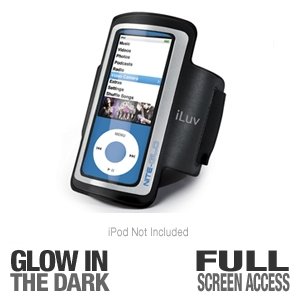 iLuv iCC213 iPod Nano 5G Armband electronic accessory protector cover glow in dark running gear