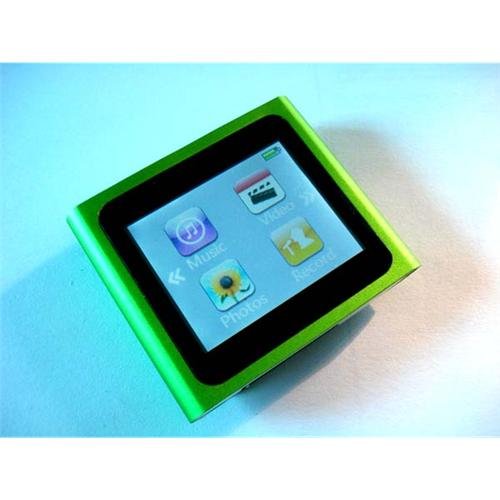 green 4GB 6th Gen 1.8" LCD TOUCH SCREEN MP3 PLAYER Clip electronic accessory